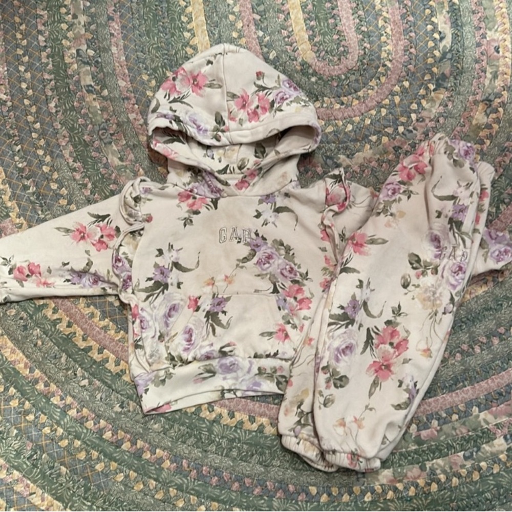 Gap x LoveShackFancy Hoodie and Sweat Pants Set